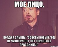 мое лицо, когда я слышу: "совсем новый год не чувствуется, нет ощущения праздника!!"