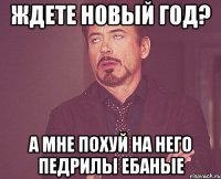 Ждете новый год? А мне похуй на него педрилы ебаные