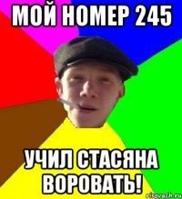 Мой номер 245 Учил стасяна воровать!