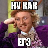 Ну как ЕГЭ