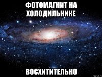 фотомагнит на холодильнике восхитительно