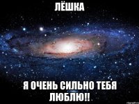 Лёшка я очень сильно тебя ЛЮБЛЮ!!