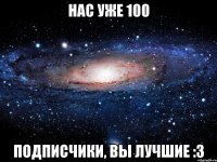 Нас уже 100 подписчики, вы лучшие :3