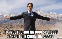  то чувство, когда 1000 SPC issue закрыты и ISDRы высланы