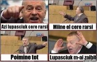 Azi lupasciuk cere rarsi Miine el cere rarsi Poimine tot Lupasciuk m-ai zaibit