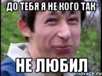 до тебя я не кого так не любил