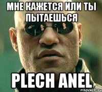 Мне кажется или ты пытаешься plech anel