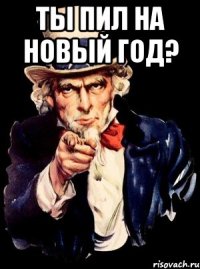 ТЫ ПИЛ НА НОВЫЙ ГОД? 