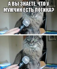 А вы знаете, что у мужчин есть логика? 