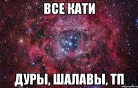 все кати дуры, шалавы, тп