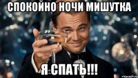 Спокойно ночи мишутка Я спать!!!