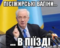 Пісіжирські вагіни... ... в піїзді