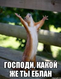  ГОСПОДИ, КАКОЙ ЖЕ ТЫ ЕБЛАН