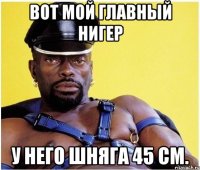 Вот мой главный нигер у него шняга 45 см.