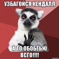 Узбагойся Кендалл А то обобгью всго!!!!