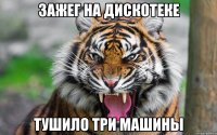 зажег на дискотеке тушило три машины