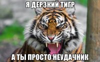 Я дерзкий тигр а ты просто неудачник