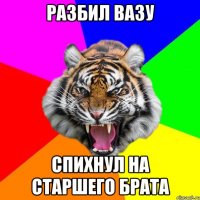 РАЗБИЛ ВАЗУ СПИХНУЛ НА СТАРШЕГО БРАТА