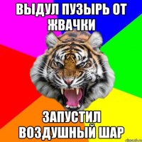 Выдул пузырь от жвачки Запустил воздушный шар