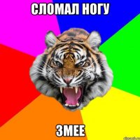 Сломал ногу змее