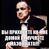 вы приходете ко мне домой ы мучяэте маэво ката!!!