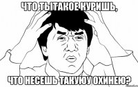 Что тытакое куришь, Что несешь такуюу охинею?