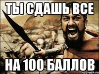 Ты сдашь все на 100 баллов