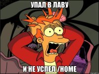 Упал в лаву и не успел /home