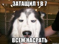 затащил 1 в 7 всем насрать