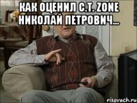 Как оценил C.T. Zone Николай Петрович... 