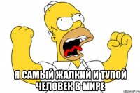  я самый жалкий и тупой человек в мире