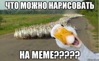 что можно нарисовать на меме?????