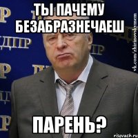 Ты пачему безабразнечаеш парень?