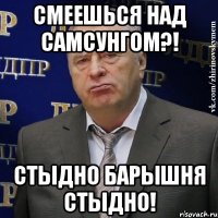 Смеешься над самсунгом?! стыдно барышня стыдно!