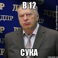 В 12 сука