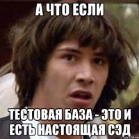 А что если тестовая база - это и есть настоящая СЭД