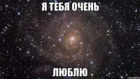 Я тебя очень люблю