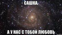 Сашка, а у нас с тобой любовь