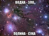 Водка - зло Полина - сука