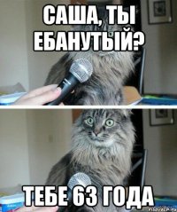 Саша, ты ебанутый? Тебе 63 года