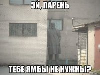 ЭЙ, ПАРЕНЬ ТЕБЕ ЯМБЫ НЕ НУЖНЫ?