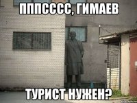 пппсссс, Гимаев турист нужен?