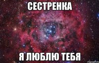 Сестренка я люблю тебя