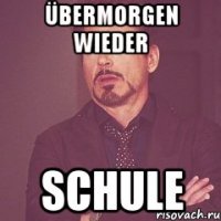 übermorgen wieder schule