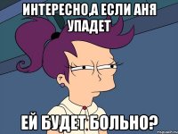 интересно,а если Аня упадет ей будет больно?