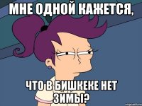 Мне одной кажется, что в Бишкеке нет зимы?