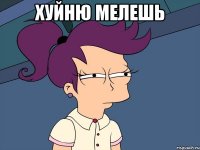 хуйню мелешь 