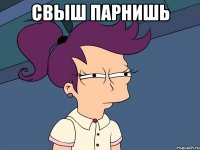 СВЫШ ПАРНИШЬ 