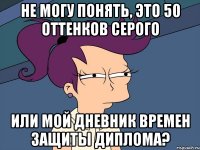 не могу понять, это 50 оттенков серого или мой дневник времен защиты диплома?