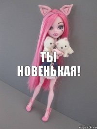 Ты новенькая!